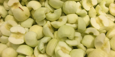 Venderé manzana pelada, enjuagada en una solución de vitamina
