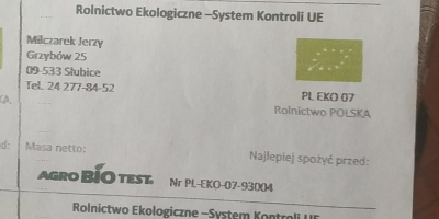 Venderé ajo orgánico con certificado AgroBioTest vigente. En cabezas