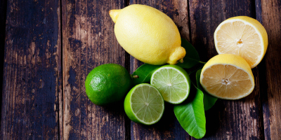 Limones frescos de grado A disponibles.