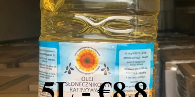 ¡Aceite de girasol refinado disponible de inmediato en Polonia!