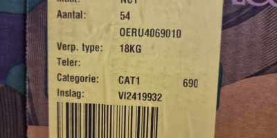 La oferta incluye banano: 17.900 kg de banano gas