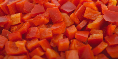 Vendemos CUBO DE PIMIENTO ROJO CONGELADO 10X10 Disponemos de