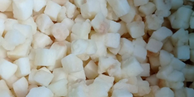 Manzanas Ligol congeladas IQF, en cubos de 10 mm