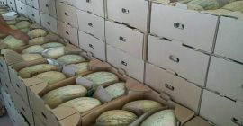 Venderé melón. El país de origen es Uzbekistán. Muy