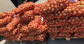 Venderé cebollas. Entrega 05.07. Cebolla amarilla, cal.5 +, cáscara