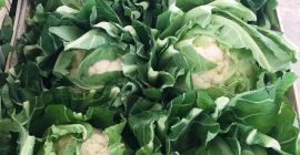 Coliflor, importación de Francia, bonita, fresca, 6 piezas /