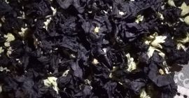 Venderé una flor de malva negra seca