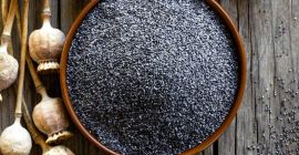 Semilla de amapola azul para la venta. Grandes cantidades