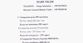 SC MARSAT SA compra granos de colza (trigo, cebada,