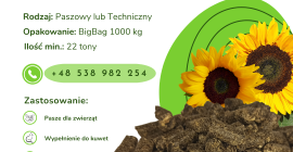 GRÁNULOS DE GIRASOL Ofrecemos gránulos de cáscara de girasol