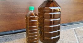 Aceite de oliva griego prensado en frío hecho en