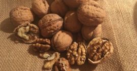 Venta de nueces ecológicas, recogidas a mano este año