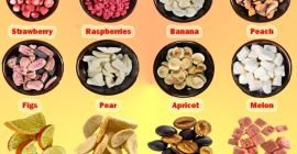 Frutas liofilizadas de todo tipo exportadas desde Uzbekistán al