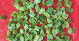 PIMIENTO VERDE CONGELADO CUBO 10X10, VENDO 660KG (2 PALETS),