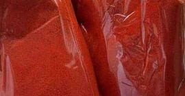 El pimiento dulce Kalocsa molido de cosecha propia de
