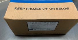 Plátanos congelados en rodajas orgánicas de 10 mm de